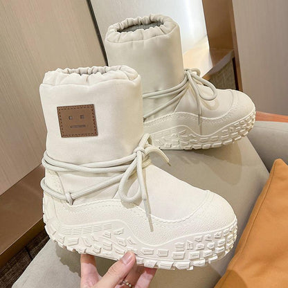 Cheky - Thickened Warm Sleeve Cotton Boots