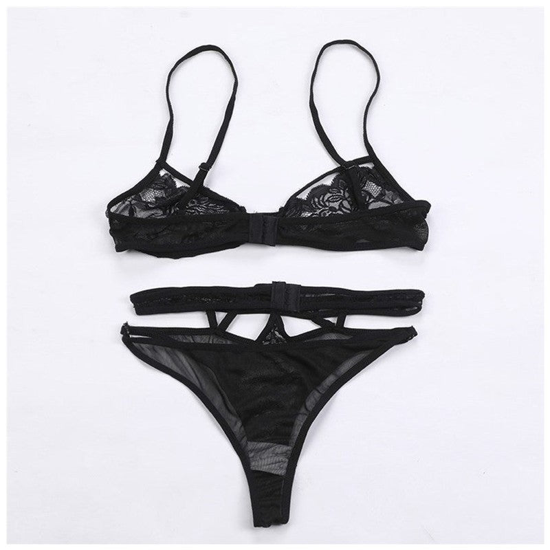 Cheky - Up And Down Split Two-piece Suit Hollow Out Sexy Lingerie