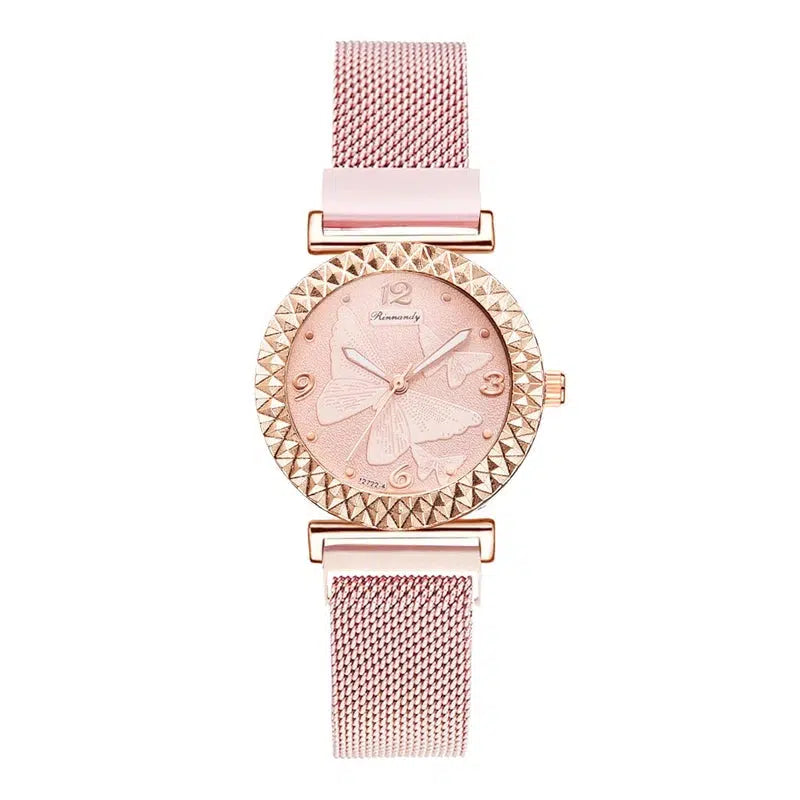 Cheky - 5PCS Women Watch Set Luxury Rose Gold Dress Quartz Watch Bracelet Ladies Sports Wrist Watch Clock Gift Women Relogio Feminino