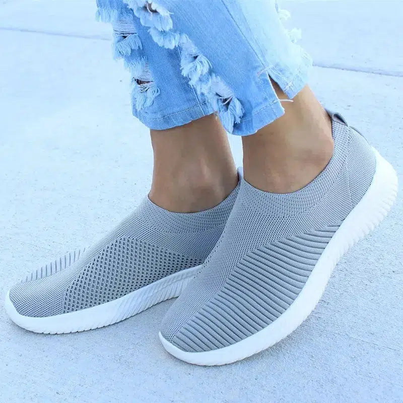 Cheky - Women Flat Slip on White Shoes Woman Lightweight White Sneakers Summer Autumn Casual Chaussures Femme Basket Flats Shoes