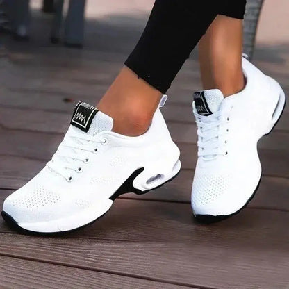 Cheky - Women Running Shoes Breathable Casual Shoes Outdoor Light Weight White Tenis Sports Shoes Casual Walking Sneakers for Wamen