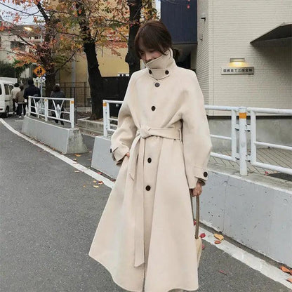 Cheky - Double-sided woolen thick cashmere woolen coat