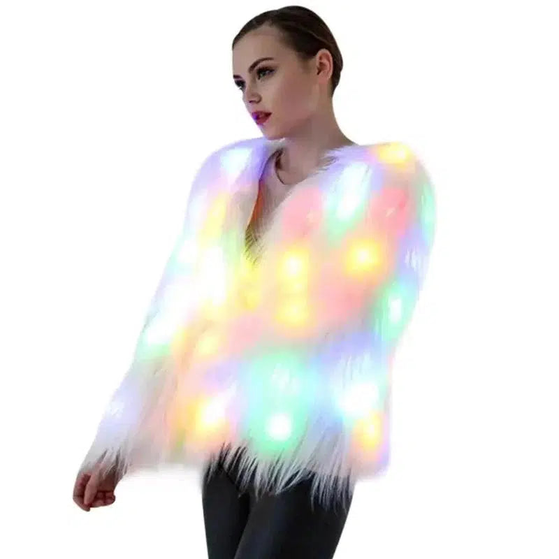 Cheky - Festival Fur Coat LED Jacket