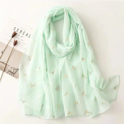 Cheky - Fresh Warm Warm Wind Voile Cotton And Linen Feel Scarf