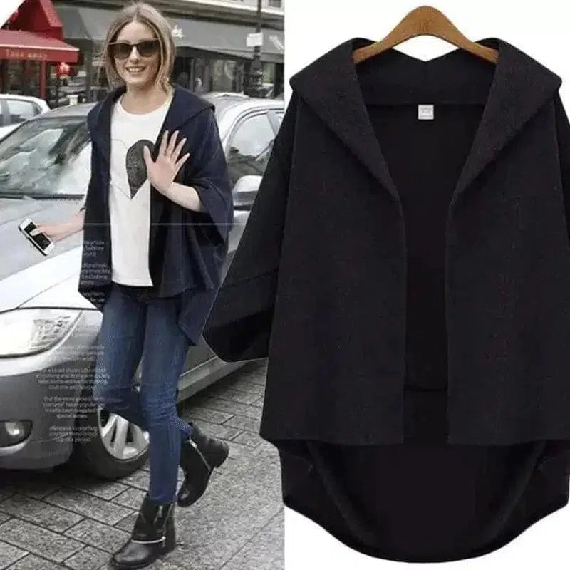 Cheky - Ladies Fashion Woolen Three-quarter Sleeve Jacket