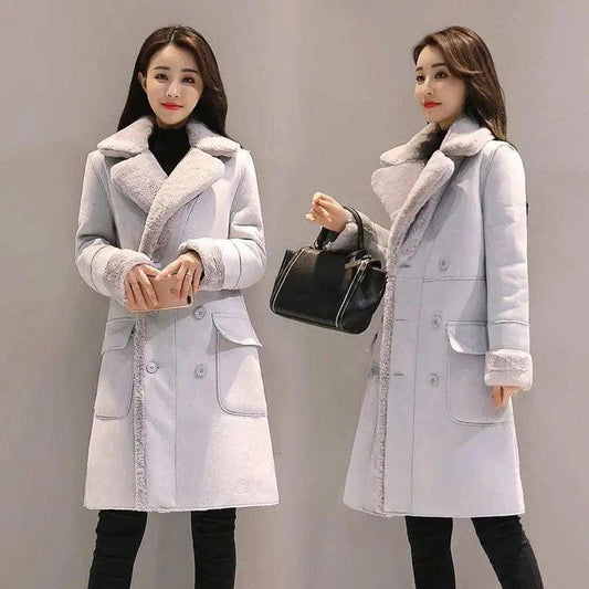 Cheky - Lamb wool coat women