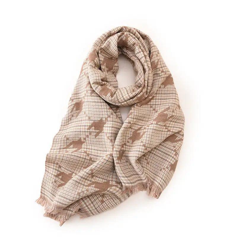 Cheky - Women's Fashion Printed Houndstooth Warm Scarf